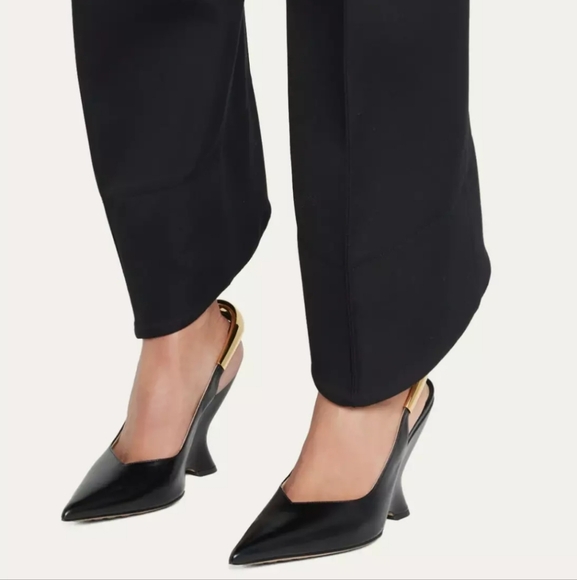 NWT$2,300 Bottega Veneta Punta Slingback Leather Wedge Pumps Sz 40.5 (10.5) - Picture 3 of 16